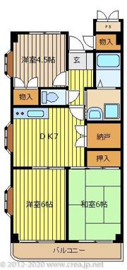 ウイング朝霞台の間取り画像