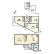 六角橋戸建の間取り画像