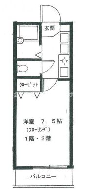 メーハン高谷の間取り画像