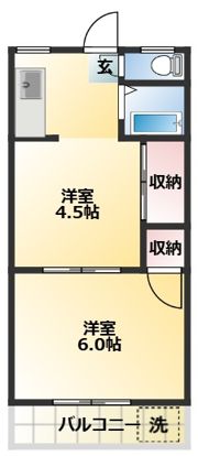 長岡マンションの間取り画像