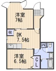 ファルファレエストA棟の間取り画像
