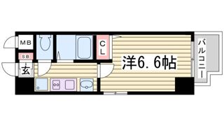 エステムコート三宮EASTⅡリベルテの間取り画像