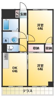 クローネ川口の間取り画像