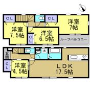 新舞子大草貸家の間取り画像