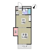 滝マンション第三春来の間取り画像