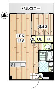 新山下三番館の間取り画像