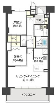 ファインレジデンス住道駅前の間取り画像