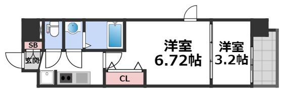AELL OSAKA EASTの間取り画像