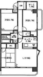 パ－クサイド末広の間取り画像