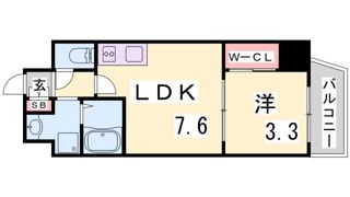 セレニテ神戸元町の間取り画像