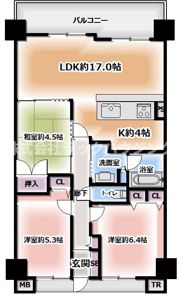 エステムコート香里園の間取り画像