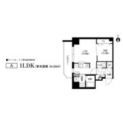 パークフラッツ野田阪神駅前の間取り画像