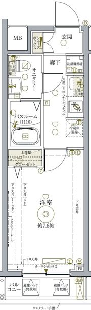 クレヴィスタ練馬武蔵関の間取り画像