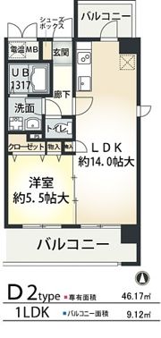 フジ-ディア・ミュ・リッヒの間取り画像