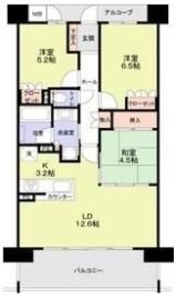 ファインクォーターシティ 1303号室の間取り画像