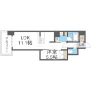リビオメゾン新大阪の間取り画像