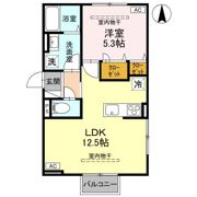 ユイエーム伊勢崎の間取り画像