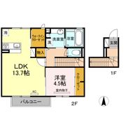 D-room土居田の間取り画像