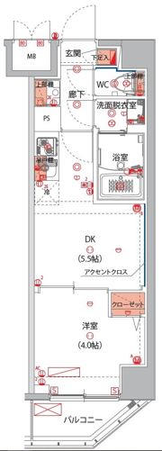 ハーモニーレジデンス東京大島ザ・ガーデンの間取り画像