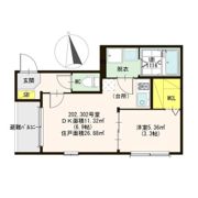 ハーモニーテラス三津屋中の間取り画像