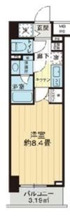 ライオンズクオーレ東京三ノ輪シティゲートの間取り画像