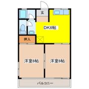 木原アパートAの間取り画像