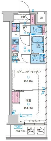 GENOVIA鐘ヶ淵の間取り画像