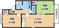 セジュール東南壮の間取り画像