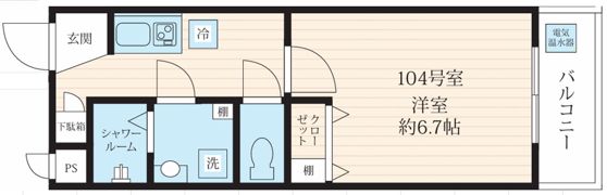 フォセット高砂の間取り画像