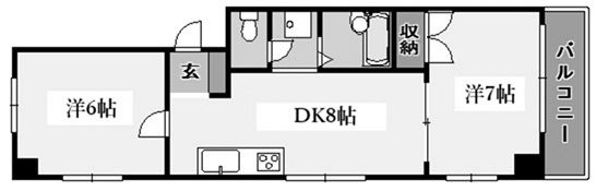 ベルトゥリー三宮の間取り画像