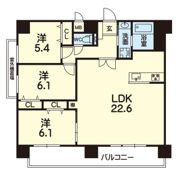 ESTASIA世安の間取り画像