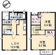 パルモ城内 A棟の間取り画像
