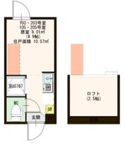 ハーモニーテラス仲宿Ⅳの間取り画像