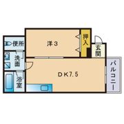 ドリームパレス愛宕Bの間取り画像