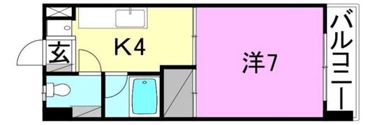 福川ハイツの間取り画像