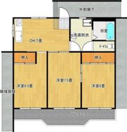 サンライズ城前の間取り画像
