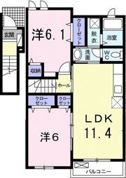 ブリーゼAの間取り画像