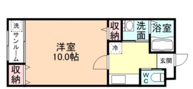 EARLS COURT A棟の間取り画像