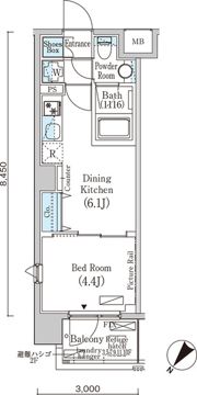 フルハウス赤羽の間取り画像