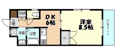 クレール長楽寺の間取り画像