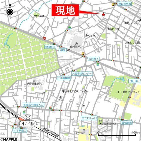 近くに施設あり