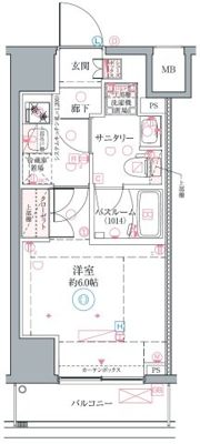 クレヴィスタ横浜関内Ⅱの間取り画像