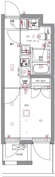 ユリカロゼAZ亀有の間取り画像