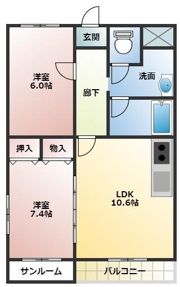 クレスト・フォルム上冨居の間取り画像