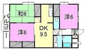 サンディッシュ久米の間取り画像