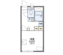 レオパレスグリーンコートの間取り画像