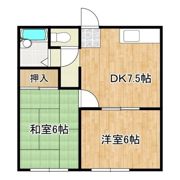 グリーンヒルハイツA棟の間取り画像
