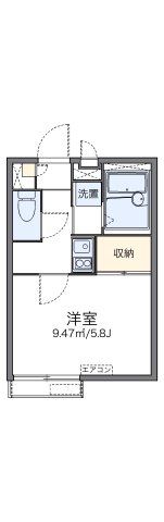 レオパレスピュアの間取り画像