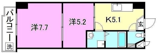 ラッセルスクエア松山市駅 A・B棟の間取り画像