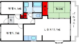 オースター5番館の間取り画像